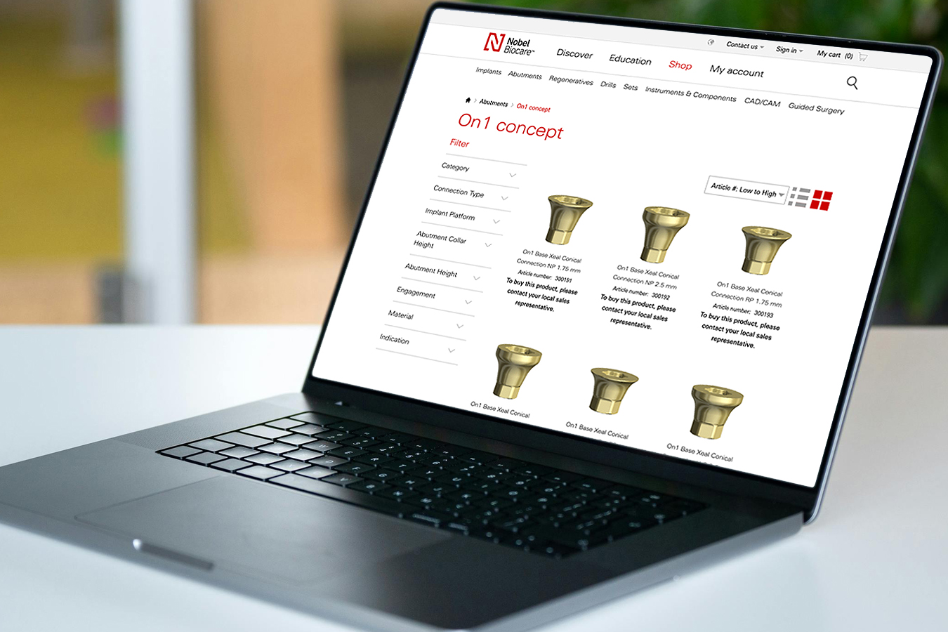 Conversion via Online store